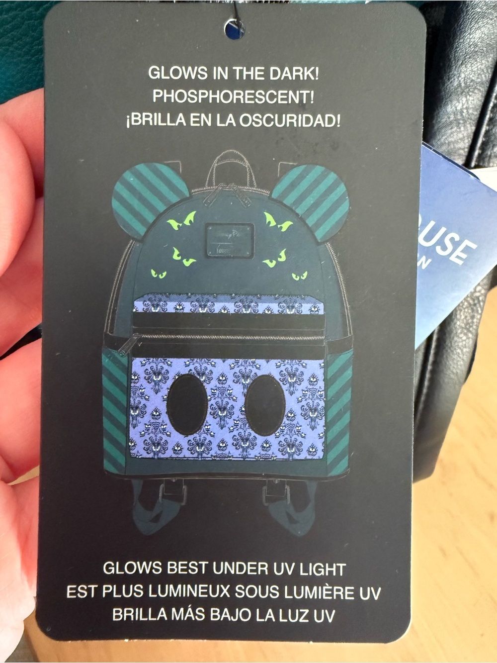 Loungefly Disney Parks Mickey Mouse The Main Attraction Haunted Mansion Backpack - Picture 14 of 16